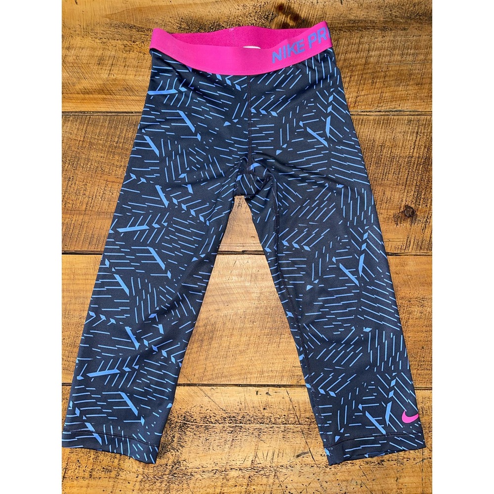 Womens Nike Pro Cropped Capril Soft Gray Pink Size S